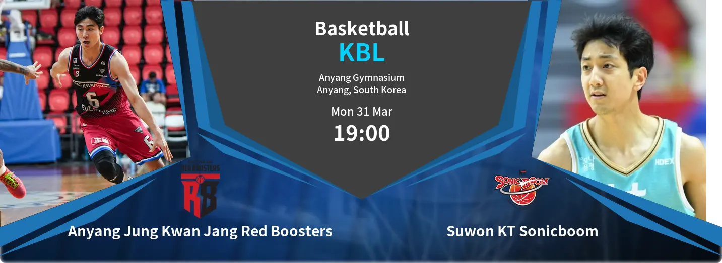 Anyang Jung Kwan Jang Red Boosters VS Suwon KT Sonicboom KBL Match Analysis – March 31, 2025 Anyang Jung Kwan Jang Red Boosters VS Suwon KT Sonicboom KBL Match Analysis – March 31, 2025